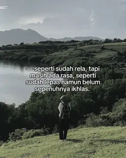 seperti sudah rela