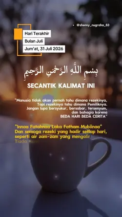 JUM'AT 31 JULI 2026