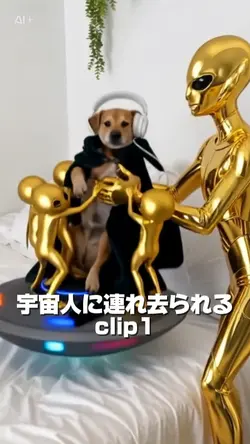 宇宙人に連れ去られる