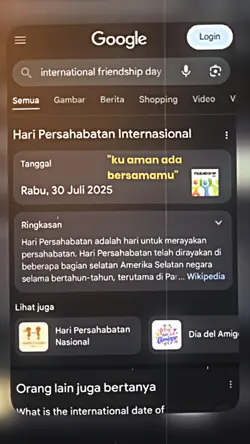 hari persahabatan