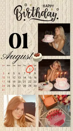 BIRTHDAY 1 AUGUST