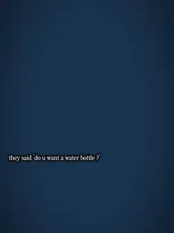 water bottle?