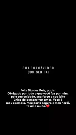 Feliz dia dos pais