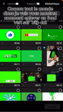 Enlever fond vert 