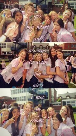 with the girls 