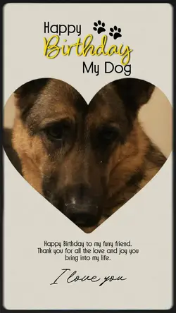 Happy birthday dog