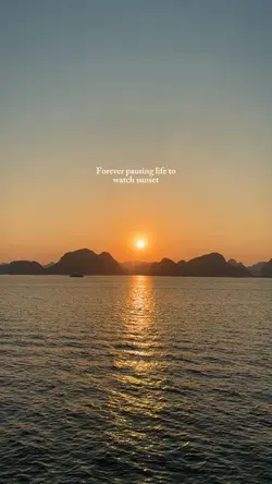 Sunset pause