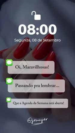 Agenda aberta semana