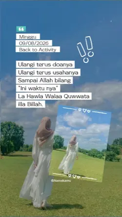 minggu, 09.08.2026