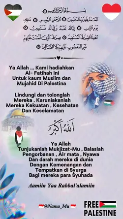 Doa utk Palestina