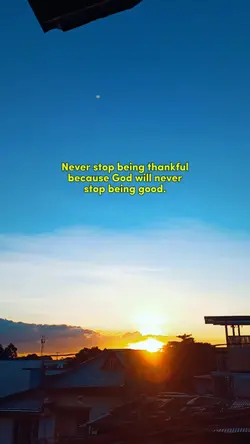 God will never stop