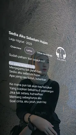 sedia aku sebelum