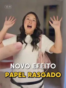 Efeito papel rasgado