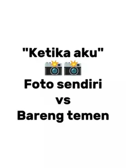 Poto sendiri vs bare