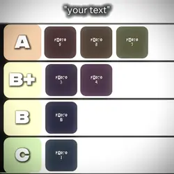 tier list
