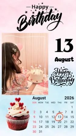 Birthday 13 August