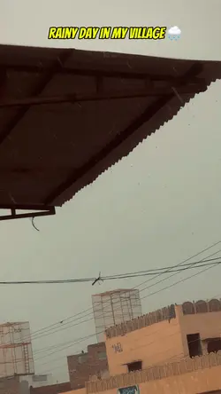 Rain in village 🌧️