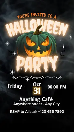 Halloween invitation