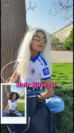 Trend white hair
