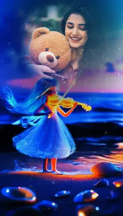 Playing violin 