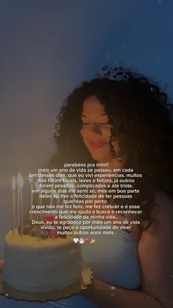 parabéns pra mim