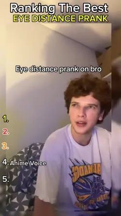eye distance prank