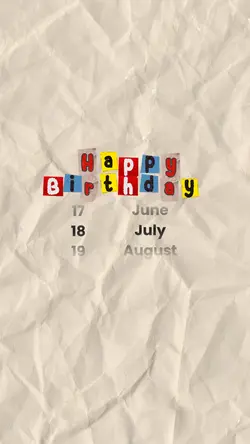 18 July 2025birthday