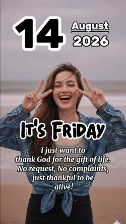 It's Friday