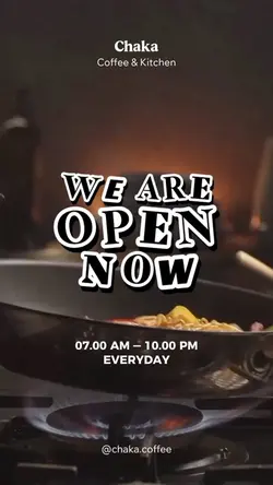 We Are Open Now