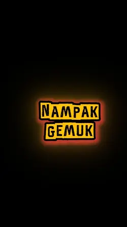 Nampak gemuk eh
