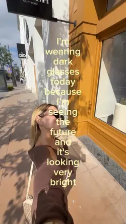 dark glasses today
