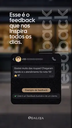 Feedback cliente