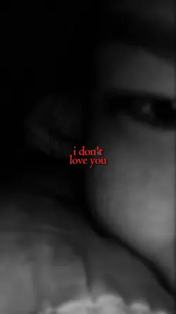 i don't love you