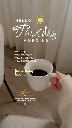 Hello Thursday ☀️