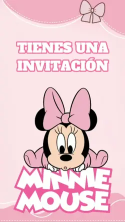 MINNIE BEBE INVITACI