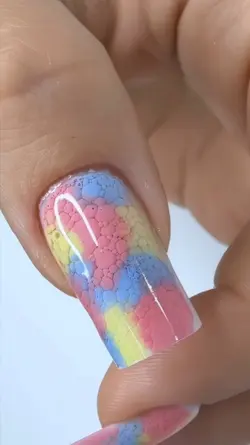bubble nail art