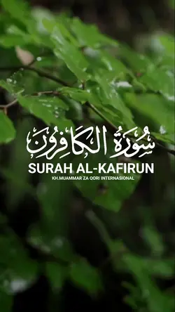 Surat Al kafirun. 