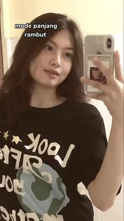 mode rambut panjang 