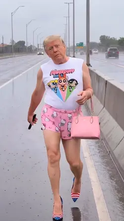 Donald Trump walk