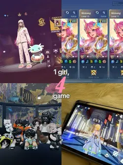 1 girl 4 games