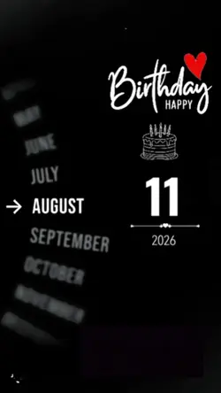 Birthday 11 August