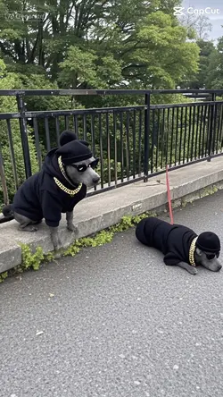 Thug Life Dog 