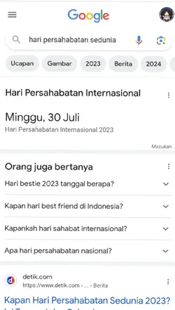 30 Juli hari sahabat
