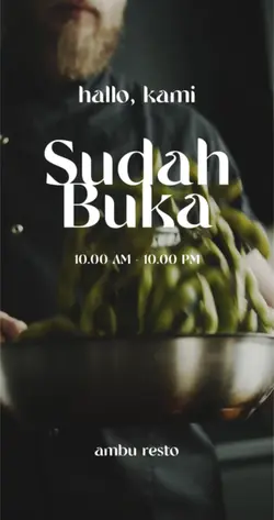 Kami sudah buka 
