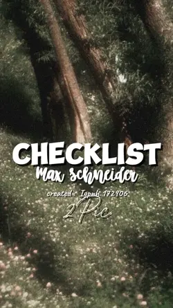 Checklist 3
