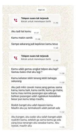 Mantan menyesal 
