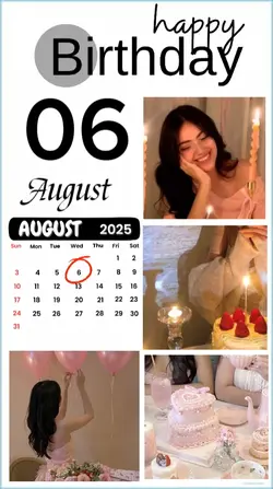 birthday 06 August 
