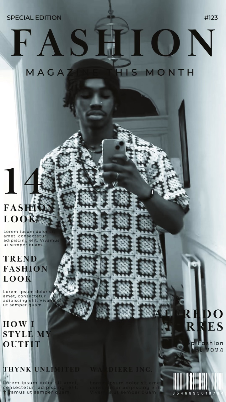 authentic magazine template - Pippit
