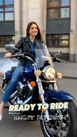 Riding Harley David