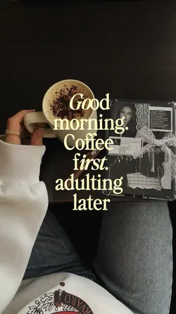 Coffee first